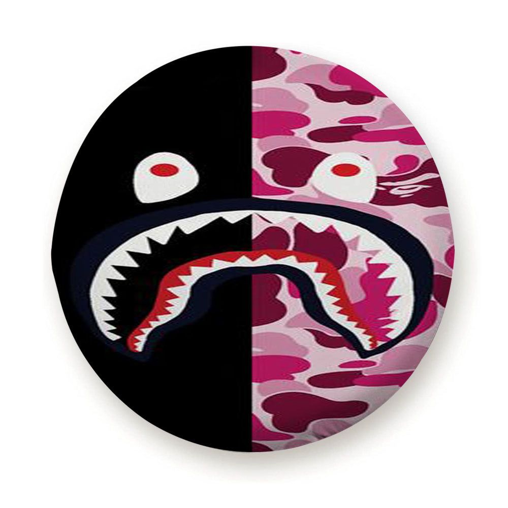 Bape Shark Black Pink Tire Cover