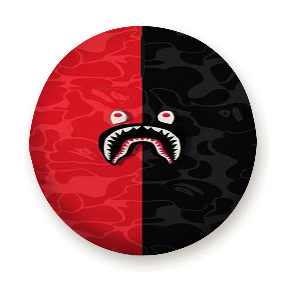 Bape Shark Red Camo Simple Tire Cover