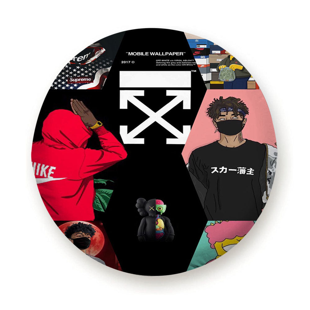 Bart Simpson Off White Kakashi Hatake Hypebeast Tire Cover
