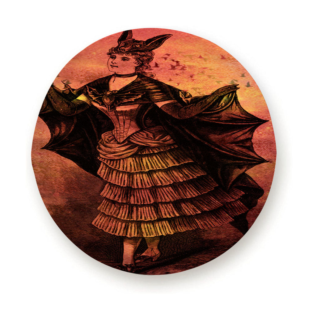 Batgirl Batman Red Painting Tire Cover