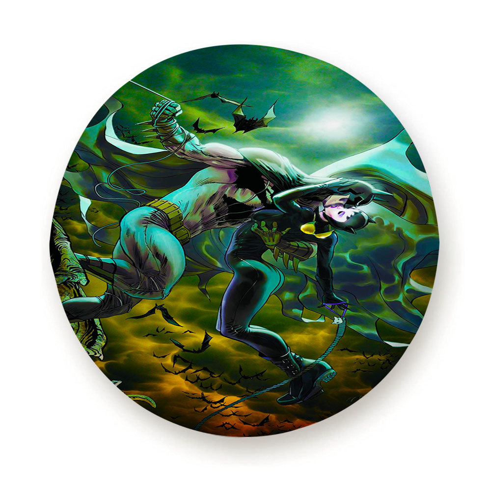 Batman And Catwoman Kiss Tire Cover