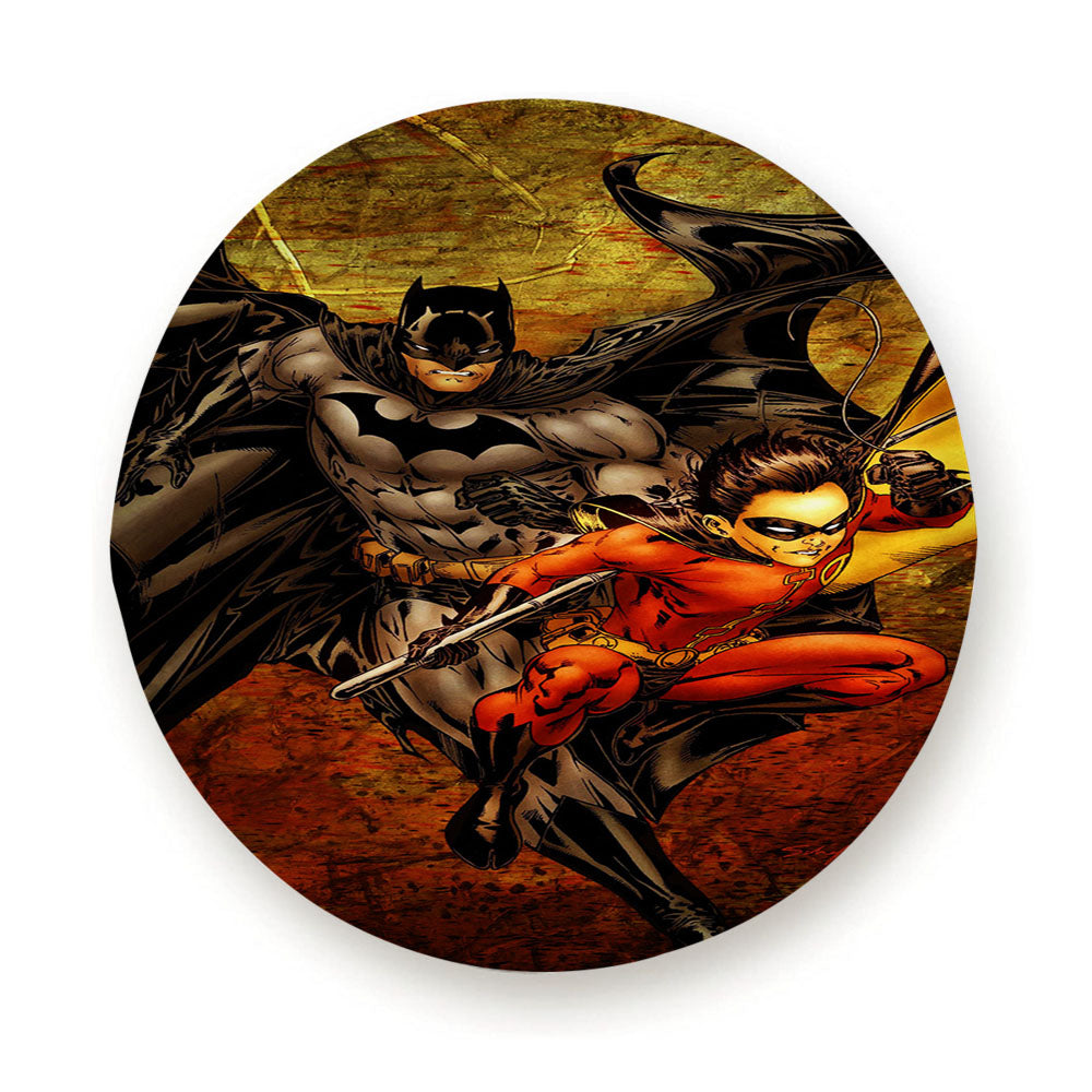 Batman And Robin Action Tire Cover