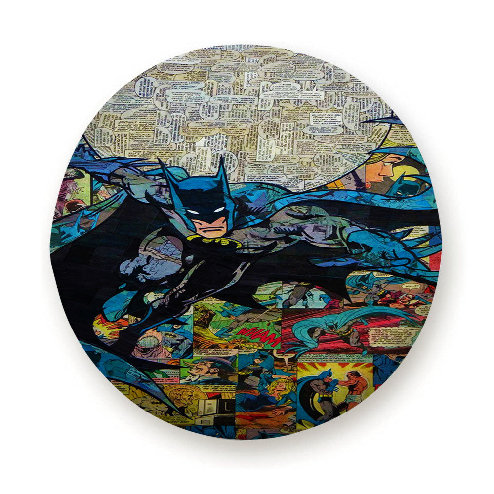 Batman Flying Comic Tire Cover