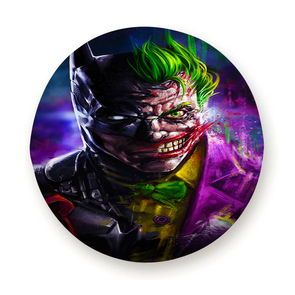 Batman Joker Half Face Tire Cover