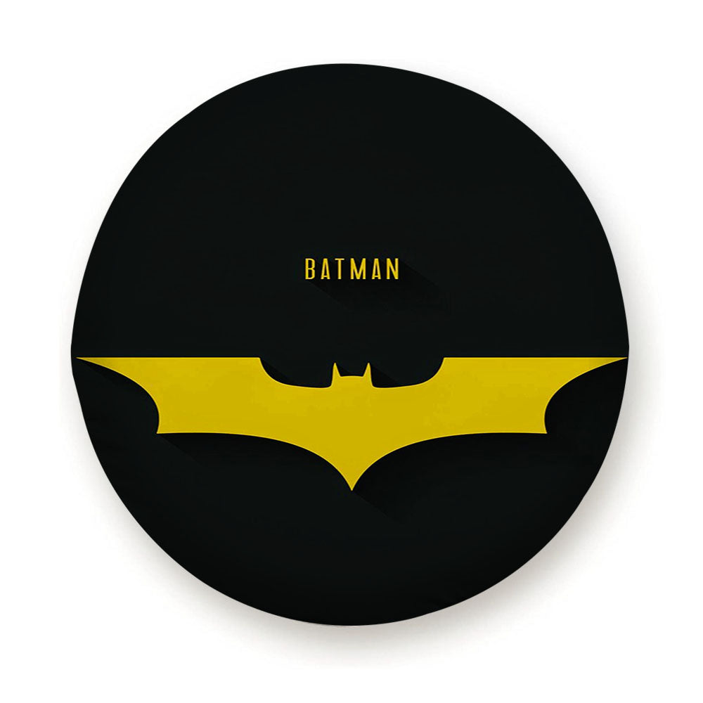 Batman Logo Yellow Tire Cover