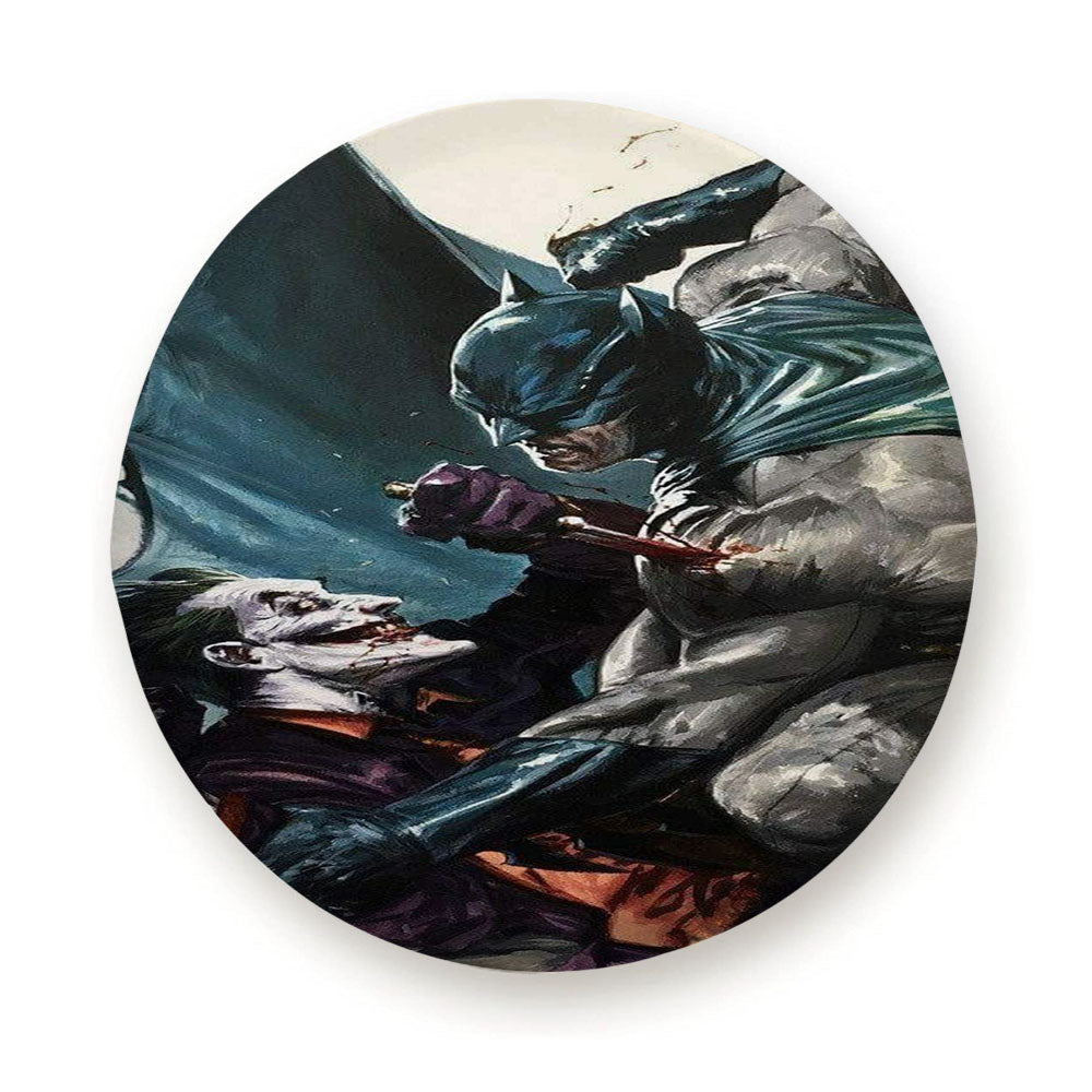 Batman Vs Joker Watercolor Tire Cover