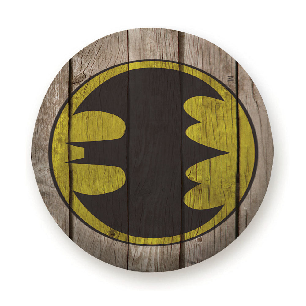 Batman Wood Logo Tire Cover