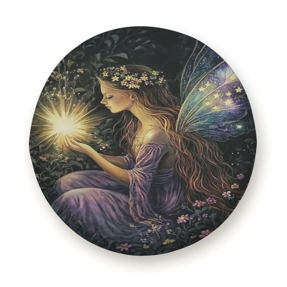 Beautiful Night Fairy Aura Tire Cover
