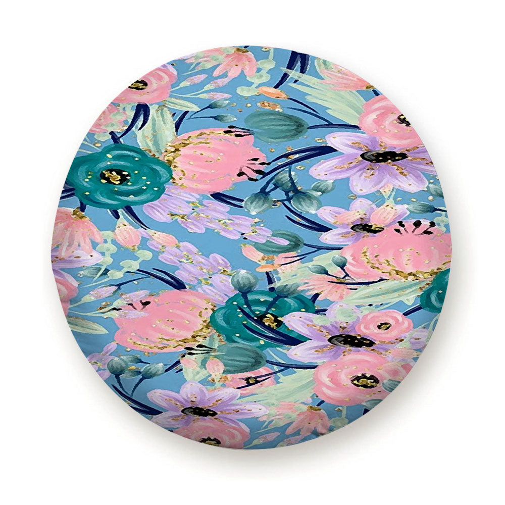 Begonia Flower Art Tire Cover