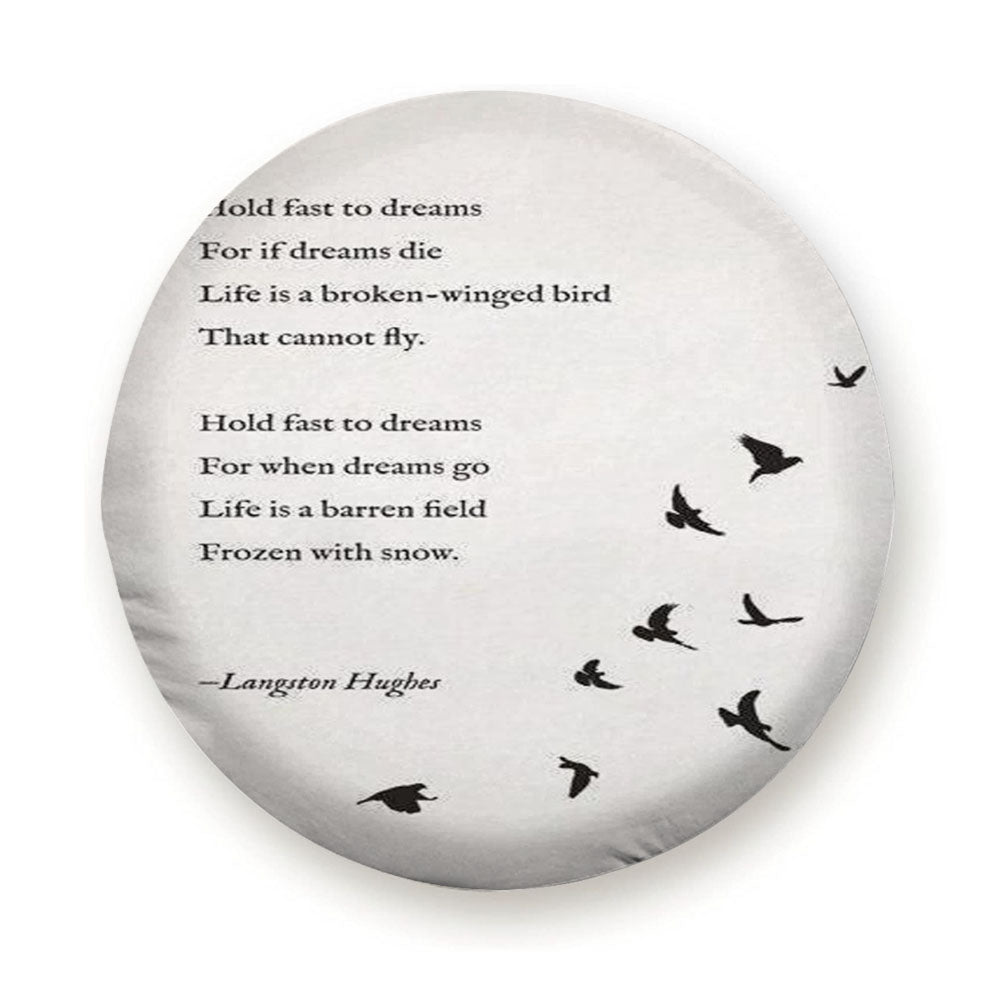 Bird Poem Tire Cover