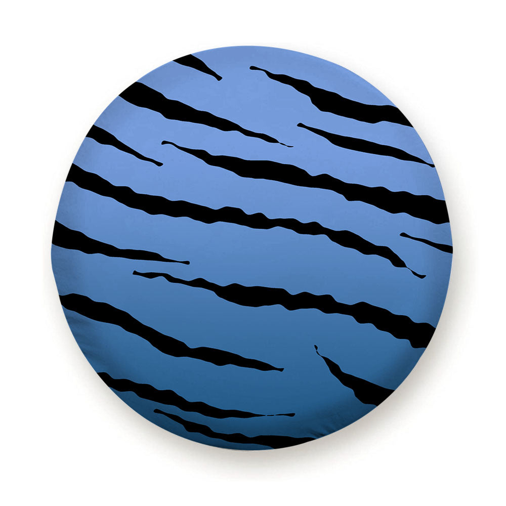 Black Blue Gradient Tiger Skin Texture Nature Pattern Tire Cover