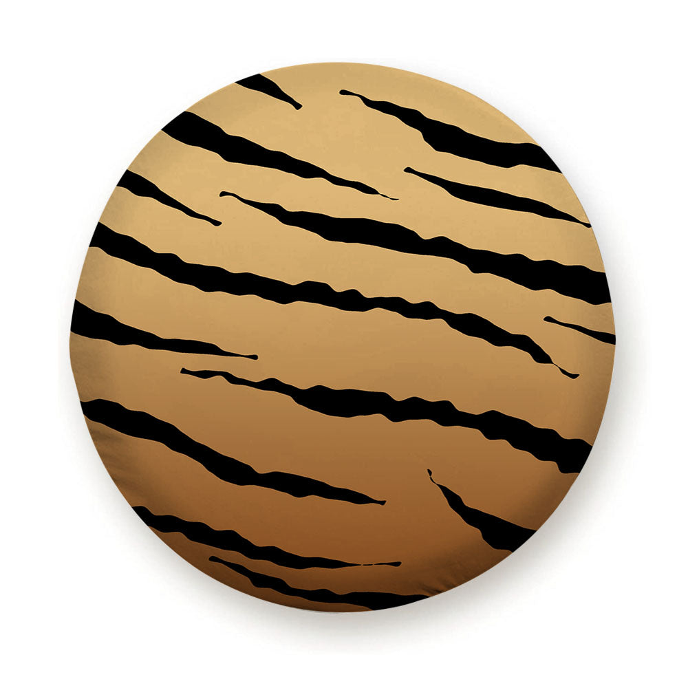 Black Brown Gradient Tiger Skin Texture Nature Pattern Tire Cover