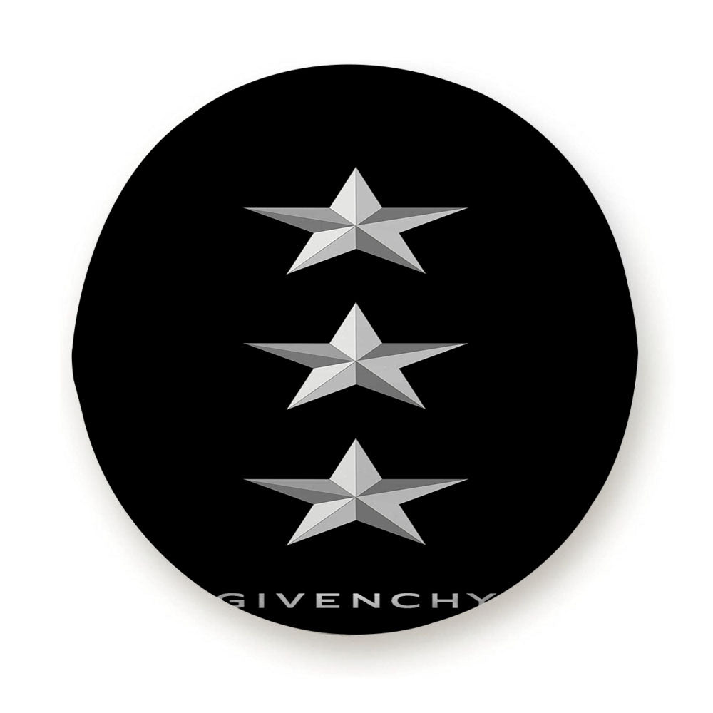 Black Givenchy Paris Star Tire Cover