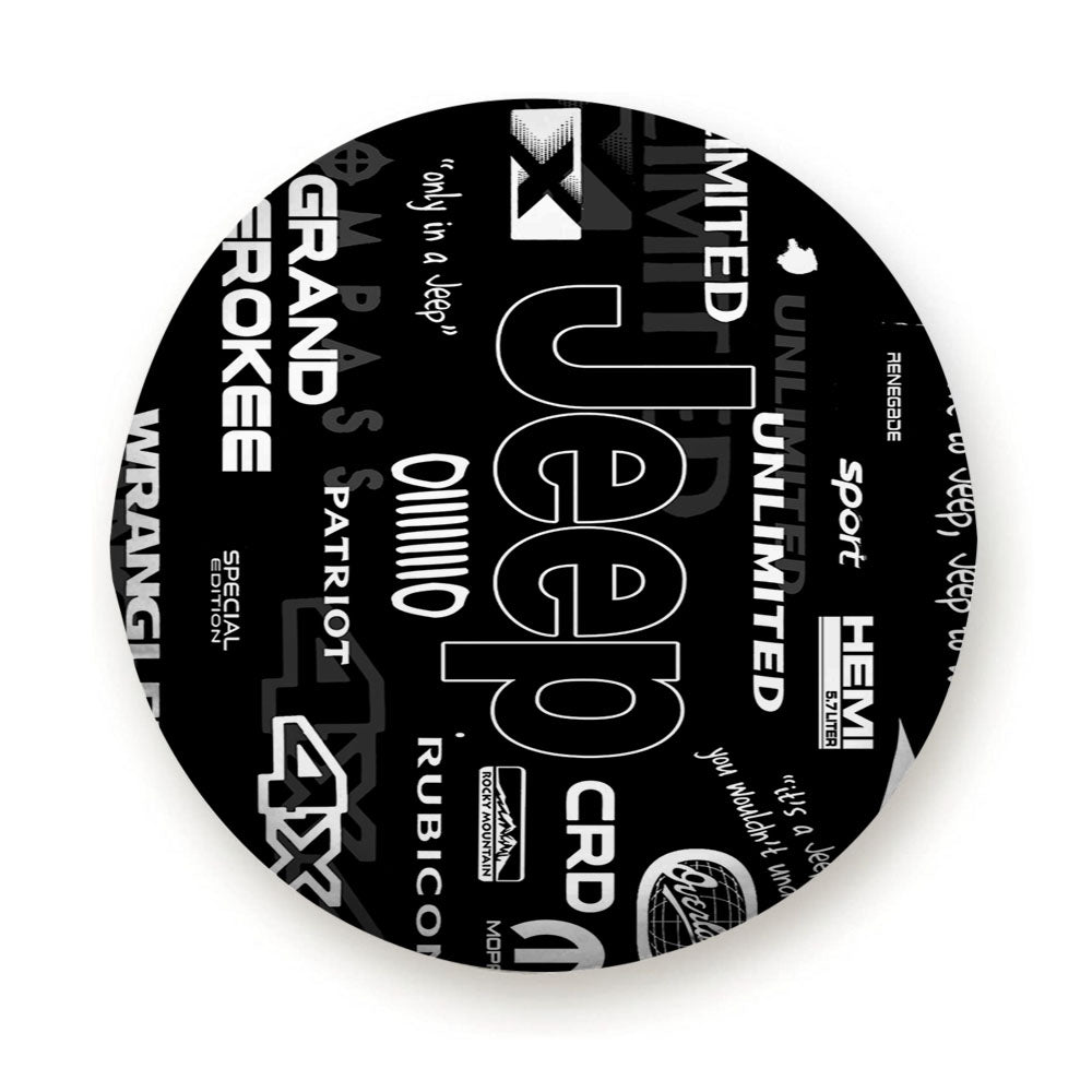 Black Jeep Logos Tire Cover