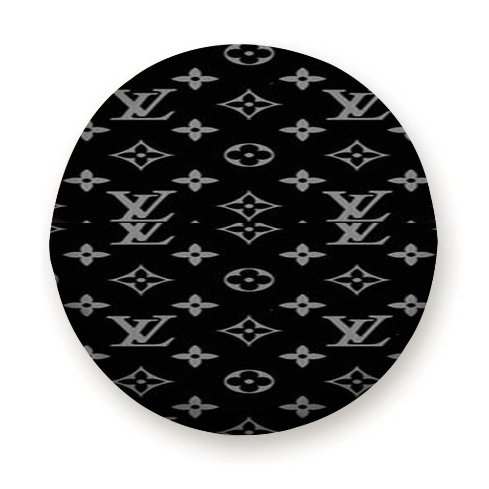 Black More Luois Vuitton Tire Cover