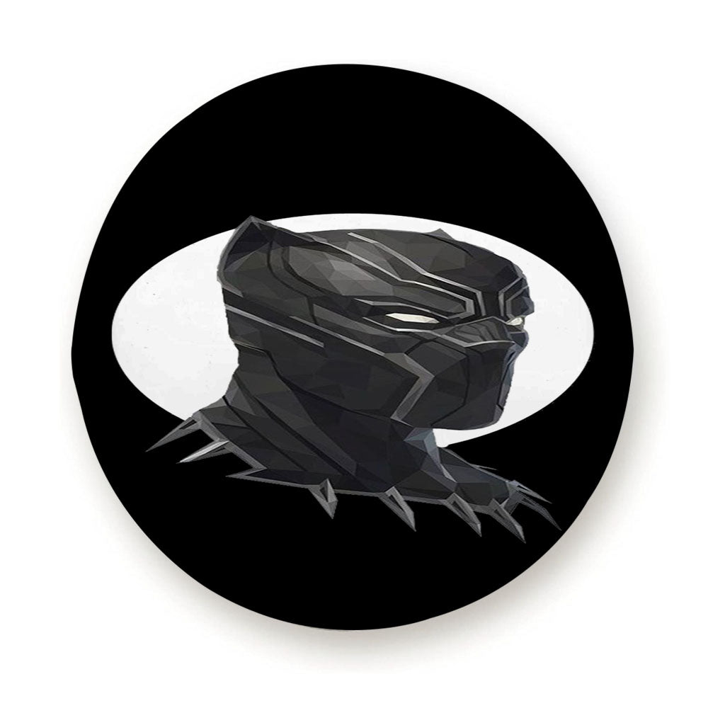 Black Panther Circle Background Tire Cover