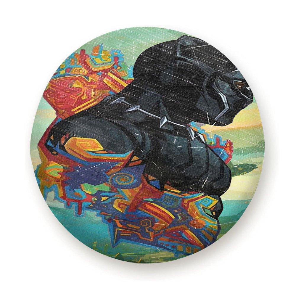 Black Panther Heroes Promo Art Tire Cover