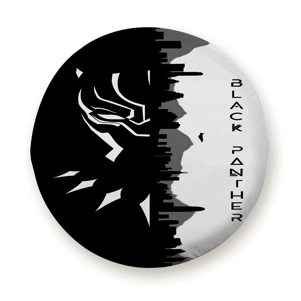 Black Panther In The City Tire Cover