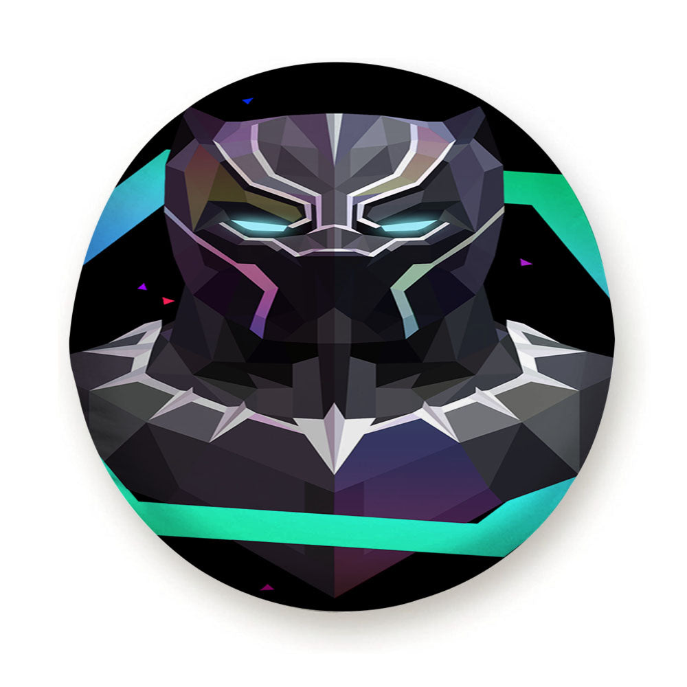 Black Panther Lowpoly Artwork Tire Cover