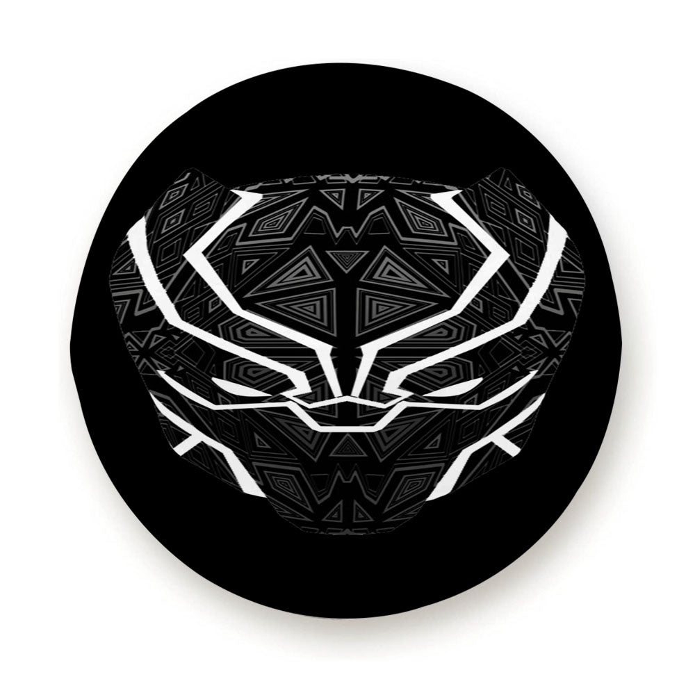 Black Panther Mask Tire Cover