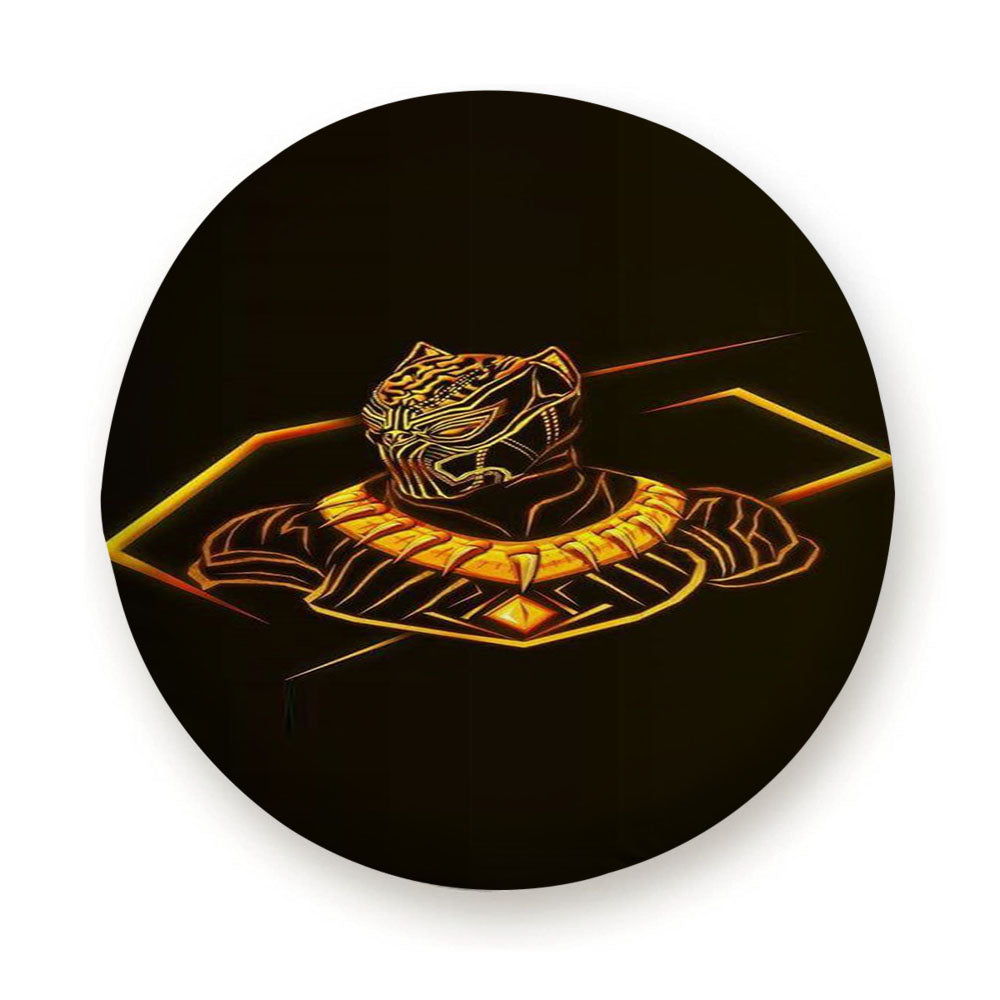 Black Panther Neon Tire Cover