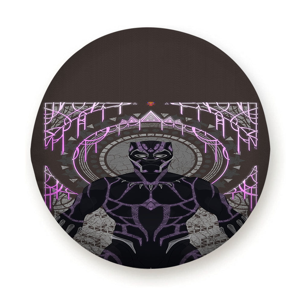 Black Panther Purple Tire Cover