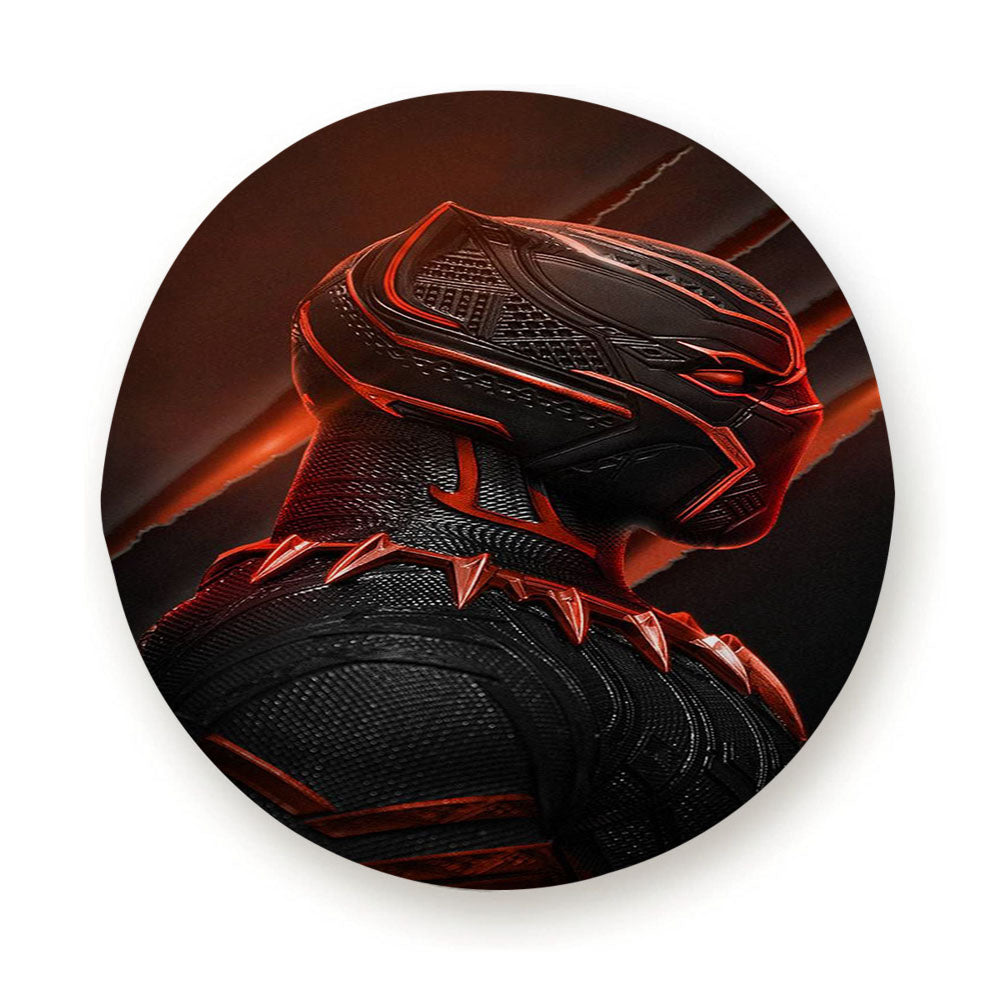 Black Panther Red Mask Poster Tire Cover