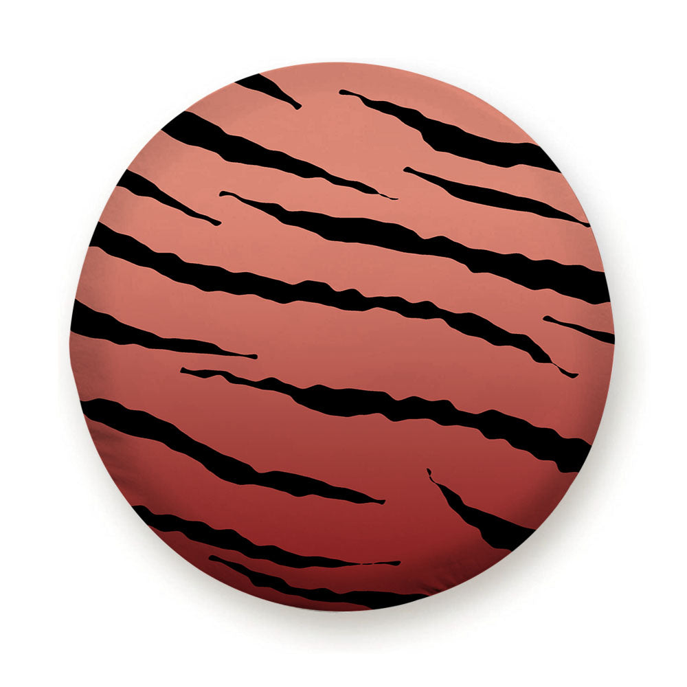 Black Peach Gradient Tiger Skin Texture Nature Pattern Tire Cover