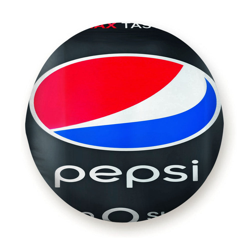 Black Pepsi Can Zero Sugar Max Taste Tire Cover