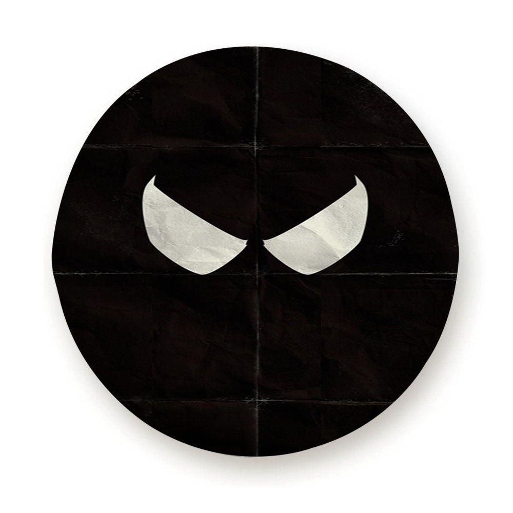 Black Spiderman Minimalist Paper Tire Cover