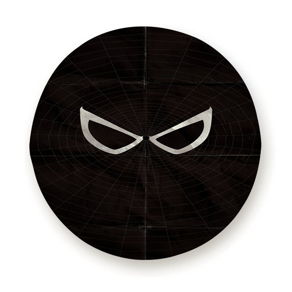 Black Spiderman Minimalist Spider Paper Tire Cover