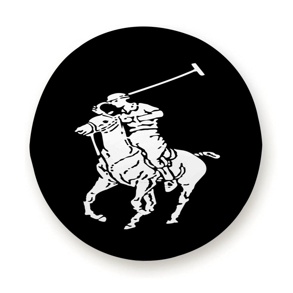 Black White Polo Ralph Lauren Logo Tire Cover