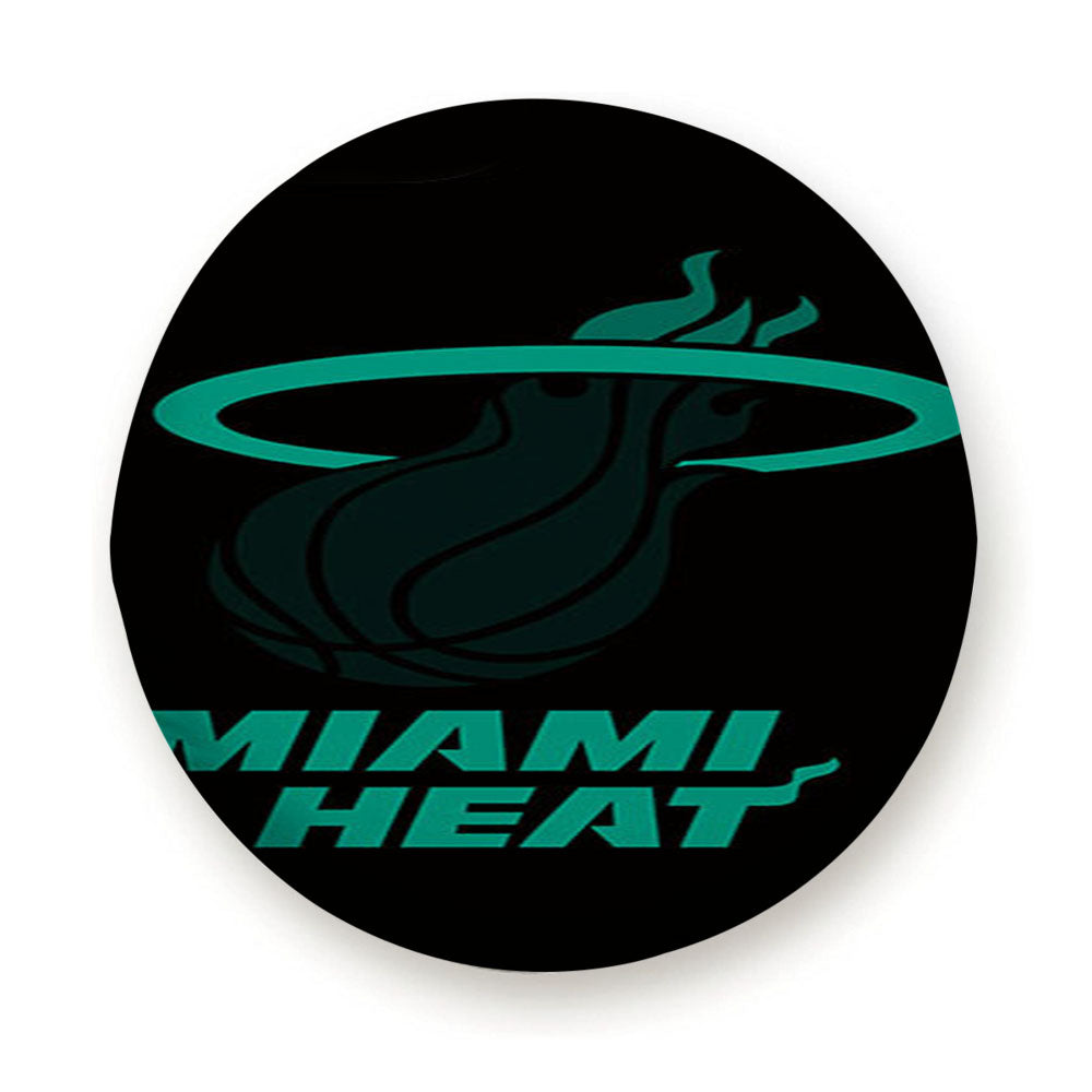 Blue Black Miami Heat Tire Cover