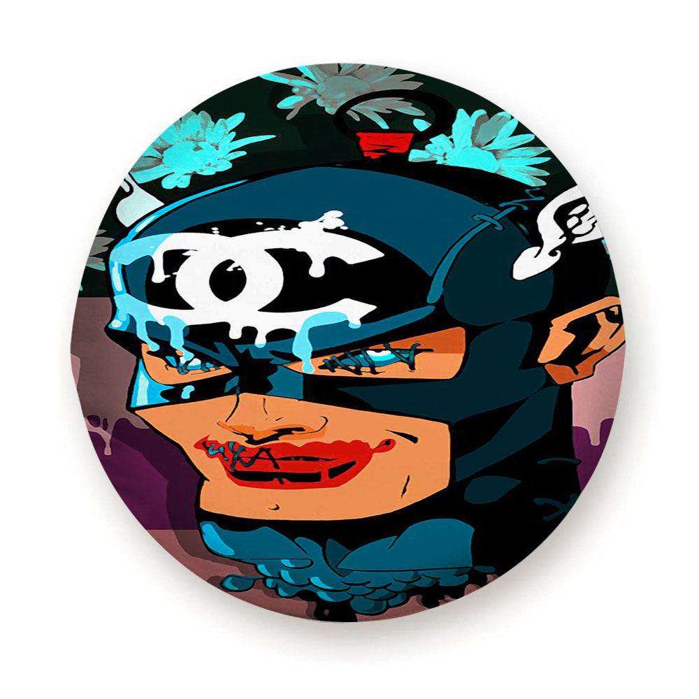 Blue Flash Voodoo Doll Tire Cover