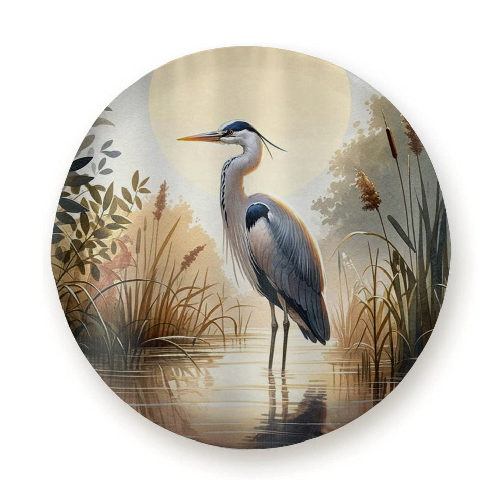 Blue Heron Printed Coastal William Morris Tire Cover