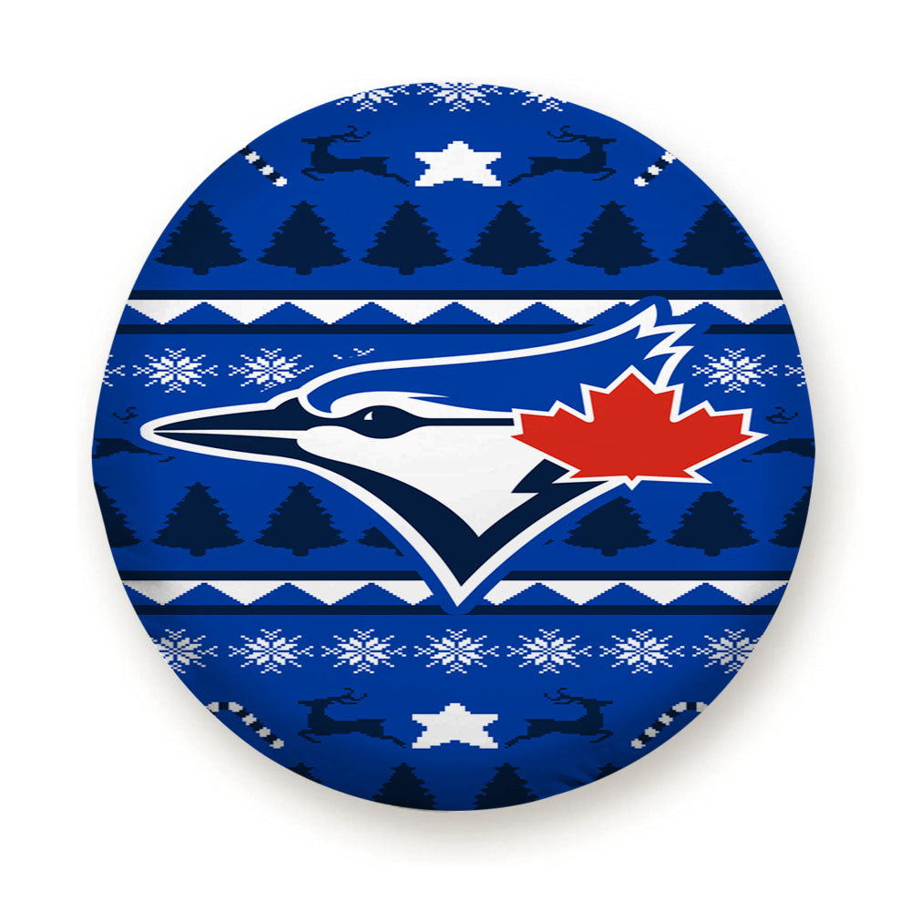 Blue Jays Christmas Sweater Tire Cover