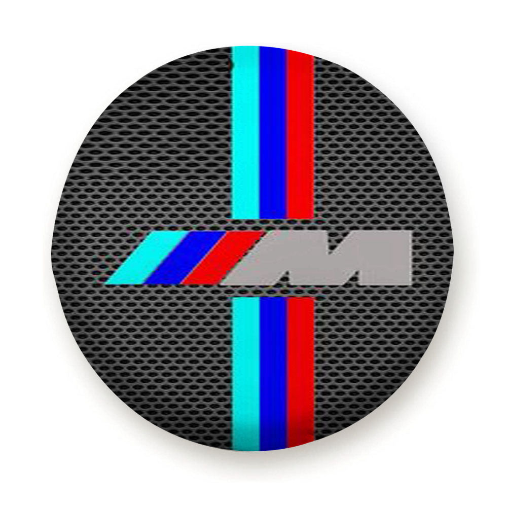 Bmw M Stripe Logo Tire Cover