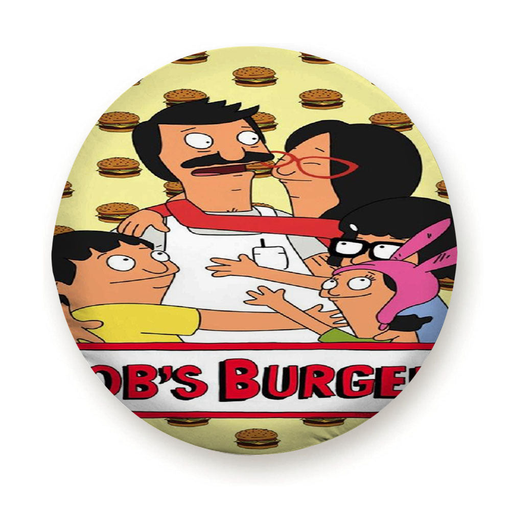 Bobs Burgers With Burgers Pattern Tire Cover