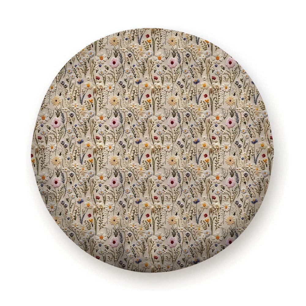 Boho Shabby Chic Floral Wildflower Tire Cover
