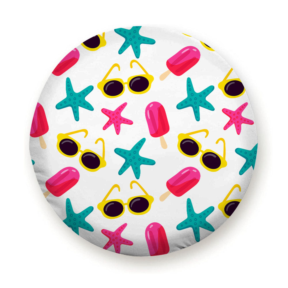 Bright Summer Patterns 04 Tire Cover