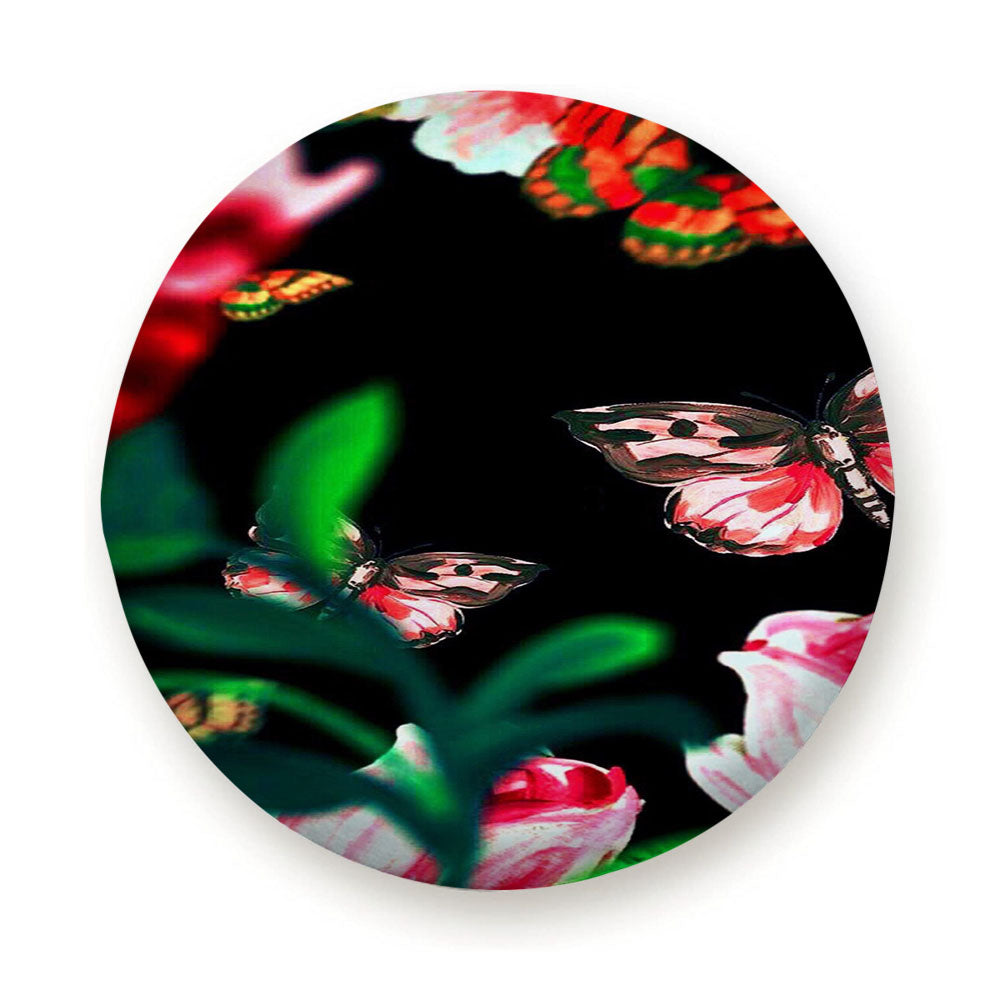 Butterfly Flower Tire Cover