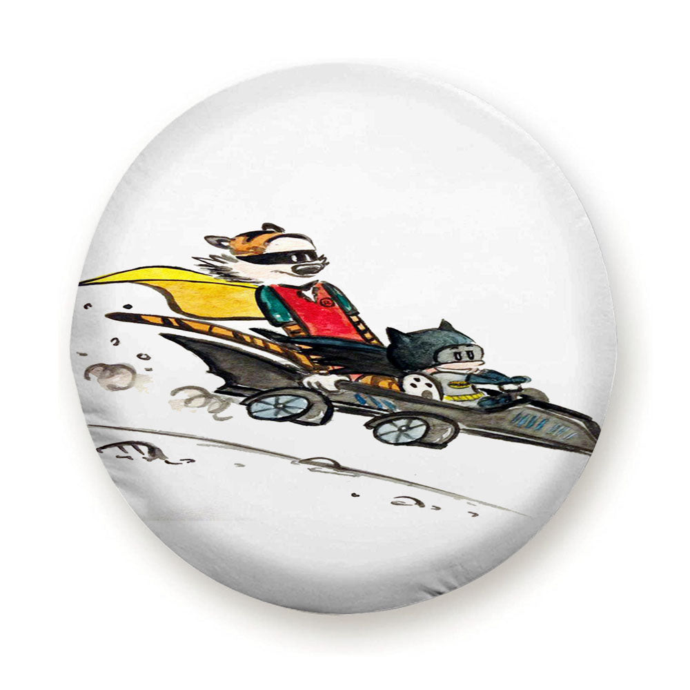 Calvin Batman And Hobbes Robin Tire Cover