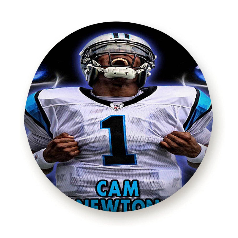 Cam Newton Panthers Eyes Tire Cover