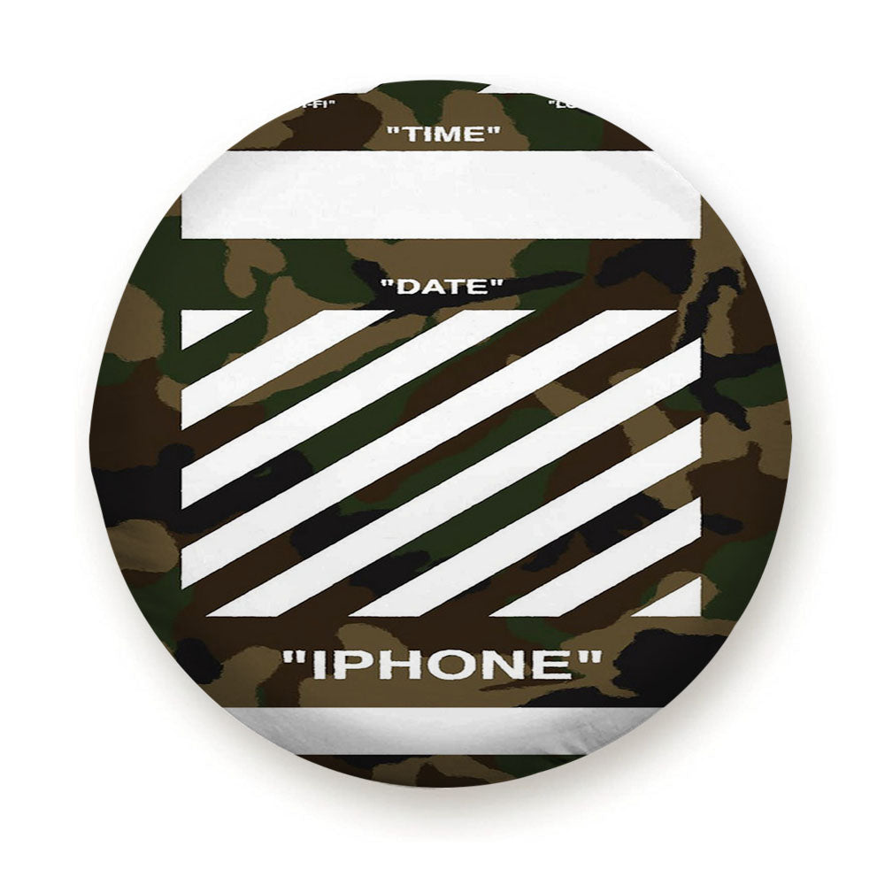 Camouflage Off White Style Tire Cover