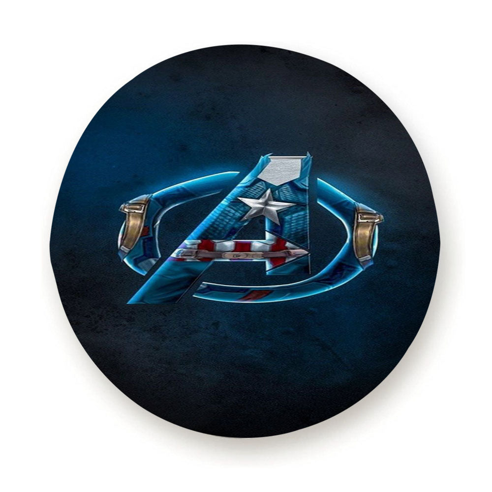 Captain America Avengers Emblem Tire Cover