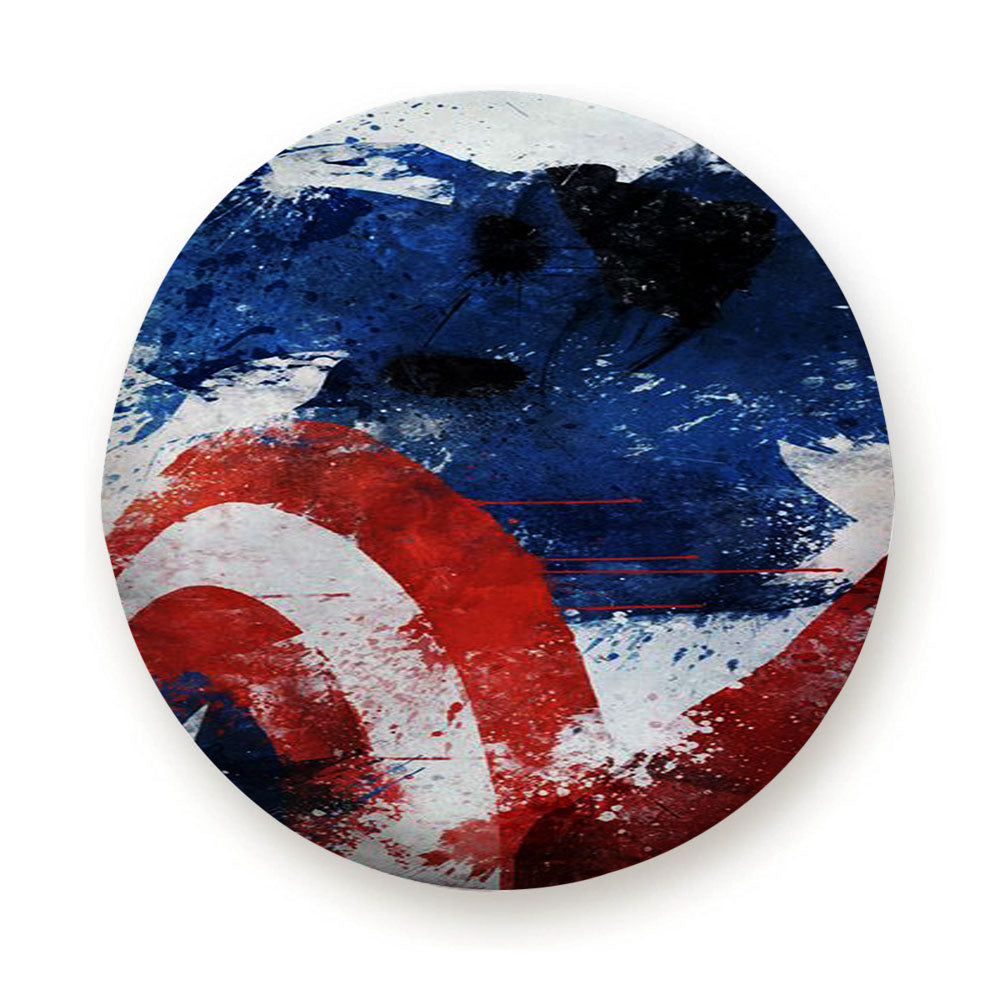 Captain America By Melissa Smith Tire Cover