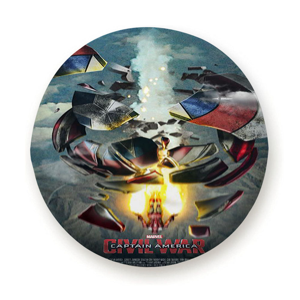 Captain America Civil War Marvel Tire Cover
