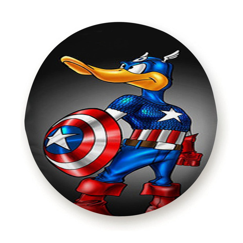 Captain America Daffy Duck Tire Cover
