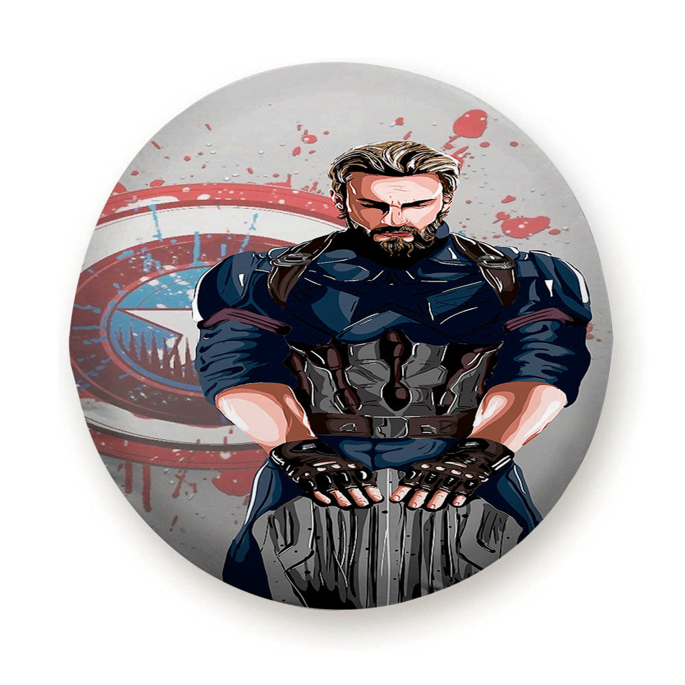 Captain America X Chris Evans Illustration Tire Cover