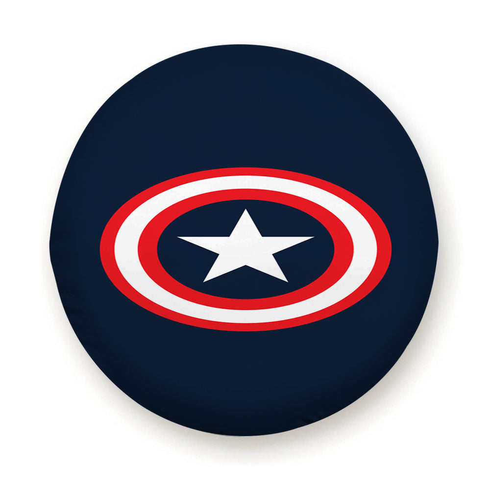 Captain Amerika Logo Tire Cover